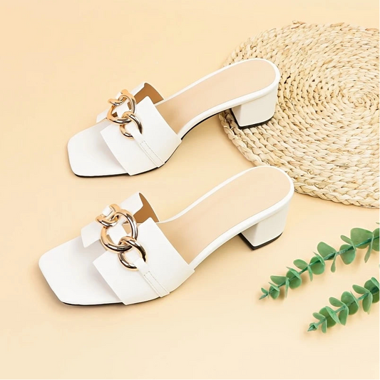 White Petal Heel
