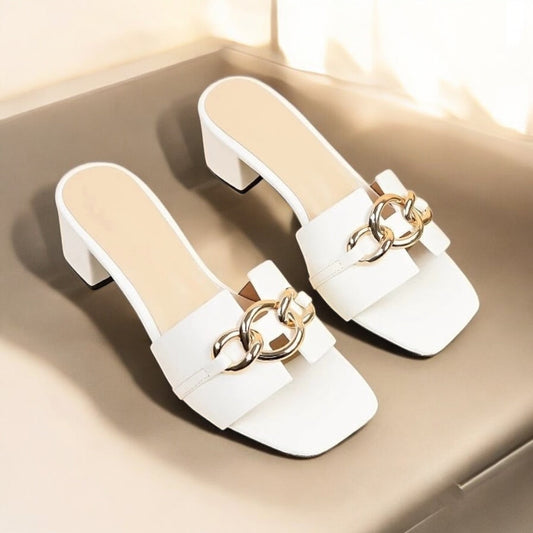 White Petal Heel
